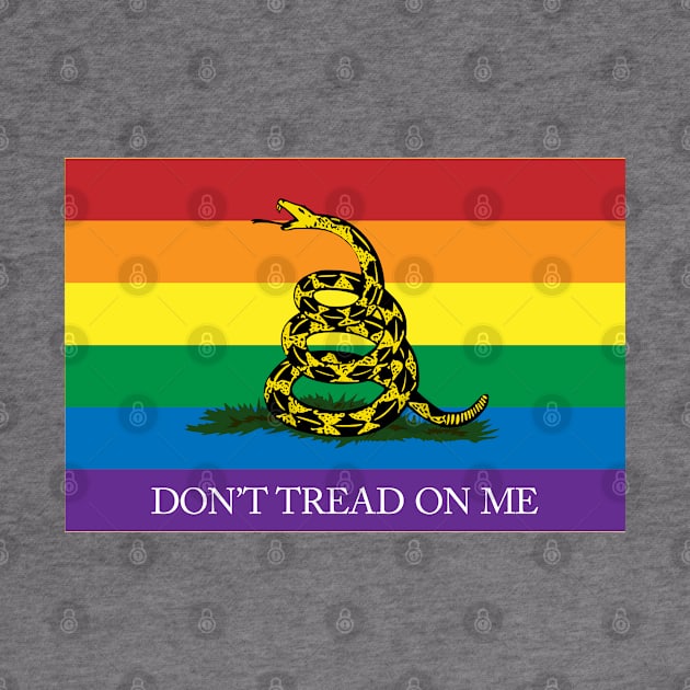 Rainbow Gadsden Flag by Operation Blazing Sword